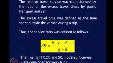 Mod-04 Lec-14 Modal Split Analysis Contd.
