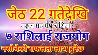 जेठ 22 गतेदेखि यी 7 राशिलाई राजयोग नसोचेको सफलता लाभ हुनेछ | Adhyatma Jyotish | Nepali Rashifal 2081