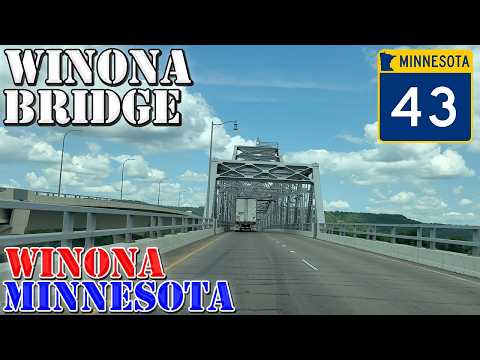 Winona Bridge - Winona - Minnesota - 4K Infrastructure Drive