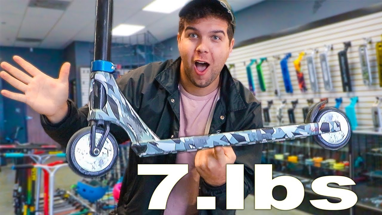 HOW LIGHT IS A CUSTOM PRO SCOOTER YouTube