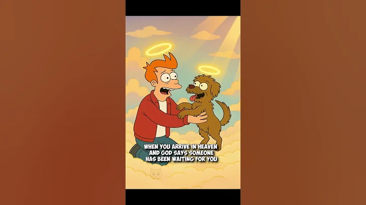 Fry finally reunites with his dog Seymour… Futurama edition 😢🐶 #JurassicBark #aicat #dogs #futurama