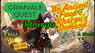 🔴TIBIA LIVE Grimvale Quest cont... An Ancient Feud e Rhargu's Demand EK 258  COLLABRA GLOBAL