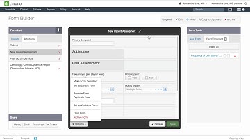 Training: DrChrono Form Building | Form Building Options