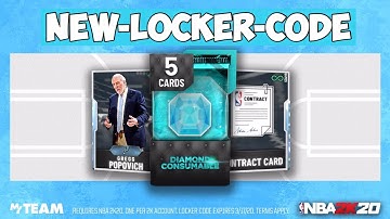 NBA 2K20 Locker Code | Diamond Consumables Pack