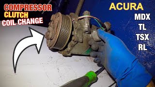 How to replace AC compressor magnetic clutch coil on ACURA TL, MDX, TSX or HONDAs