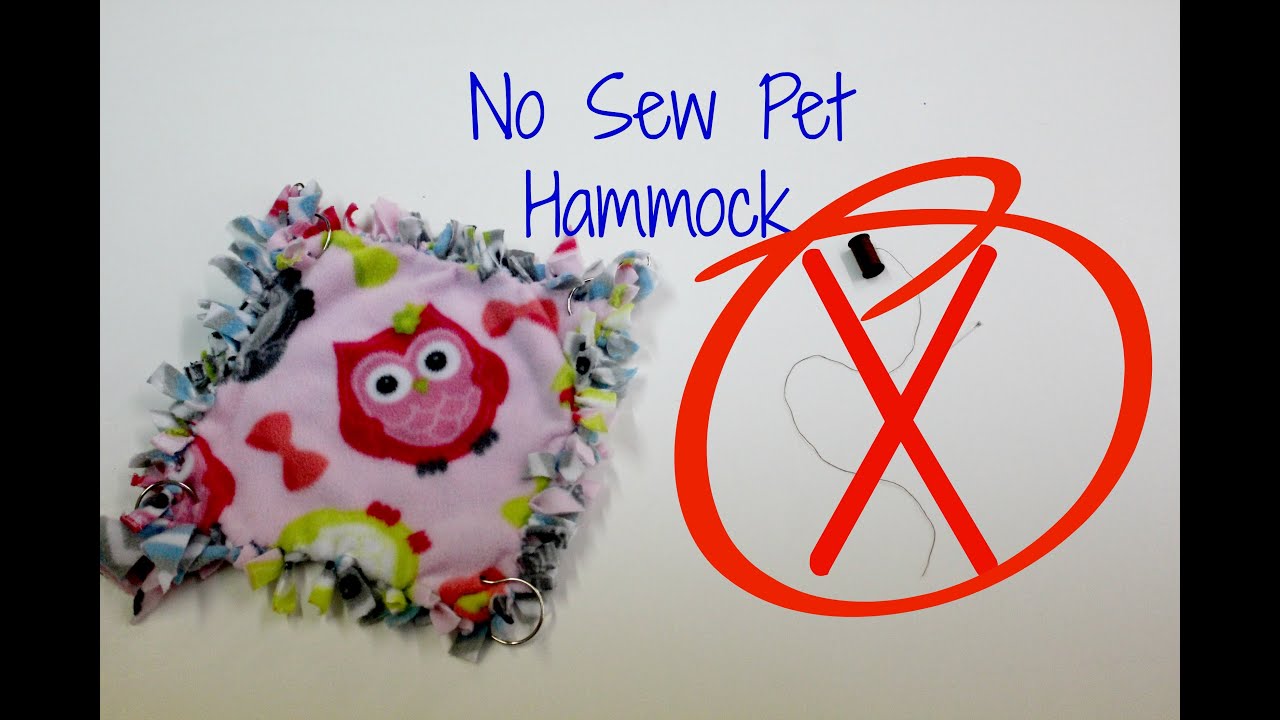 DIY No Sew Pet Hammock YouTube