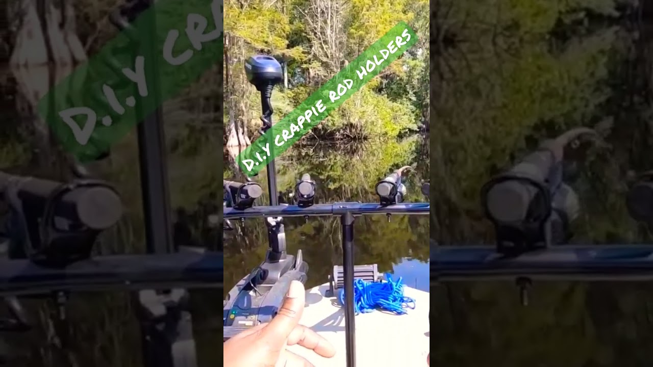 D.I.Y Crappie Rod Holders! (spider-rigging) 