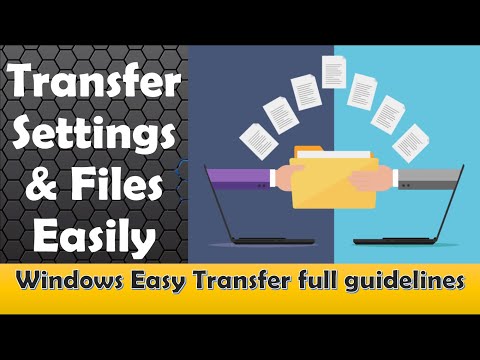 Transfer Computer settings and files from one computer to another computer | make computer migration