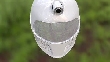 Robotic Sci-Fi Helmet 3d animation