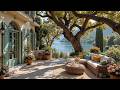Serene Waterside Villa Jazz ☕ Soft Jazz with Cozy Sofa and Peaceful Garden Mood