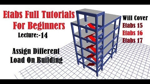 Etabs Full Tutorials for beginners | Assign Different Load On Building in Etabs | Lec-14