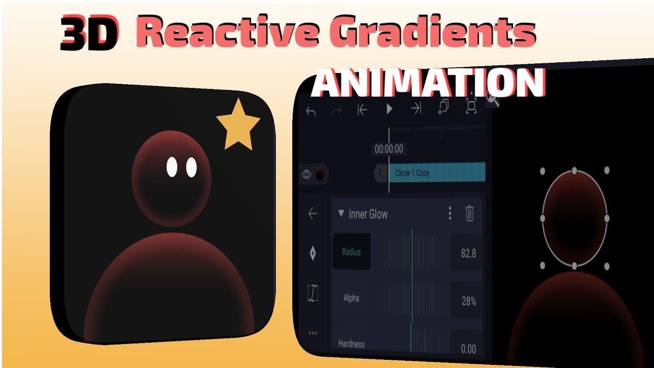 3D Reactive Gradient Animation Full Tutorial For Complete Beginners Using The Alight Motion App 😉