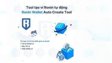Tool tạo ví/backup ví Ronin tự động - Ronin Create Wallet Auto Tool - Export Wallet Data to Excel