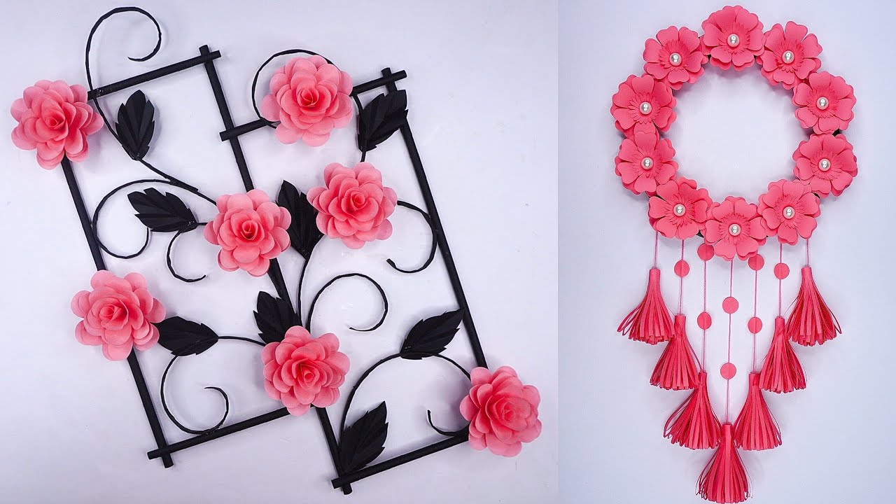 Wall Hanging Craft Ideas DIY Wall Decoration Flower Wall Hanging