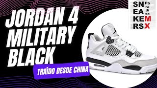 Jordan 4 Retro Military Black traído desde China.