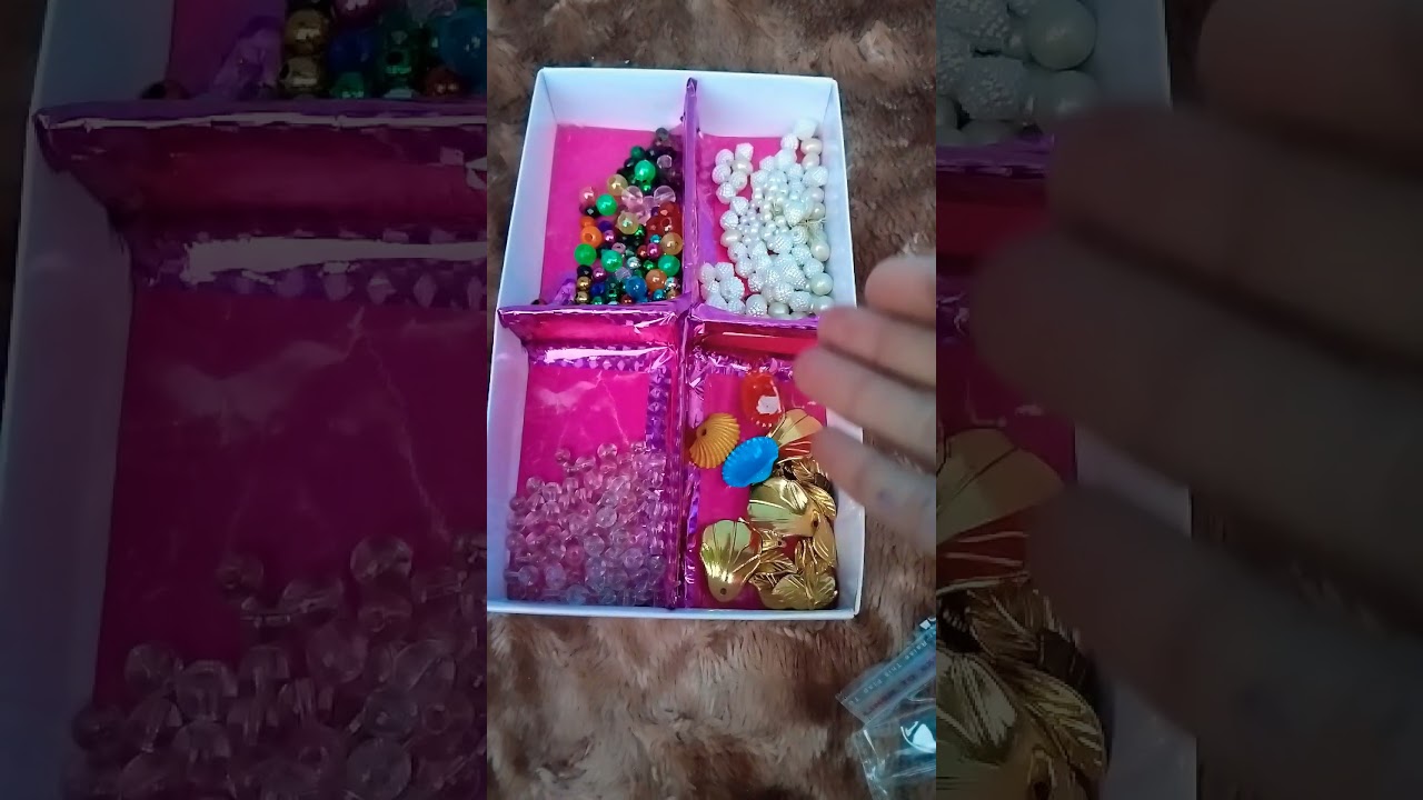 DIY bead box organizer from mithai box😱 #shorts #shorts  @CrafterAditi @itspriyanjalisingh 