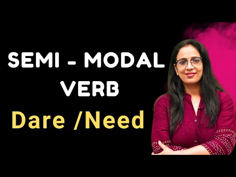 What is Semi - Modal Verb???? || Basic English Grammar in Hindi || English With Rani Ma'am