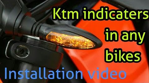 KTM Indicators installation/ktm style indicator in splendor plus