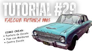 TUTORIAL CHAPISTA  #29 |  Ford Falcon Futura 1965 | Molduras  Piso  Zócalo
