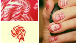 Watermarble Водный Маникюр | Дизайн Рождественский Леденец(lables: Программа для обработки видео Final Cut Pro X make up tutorial makeup макияж Makeup Tutorial Макияж на Halloween как накраситься..., 2014-12-03T11:49:20.000Z)