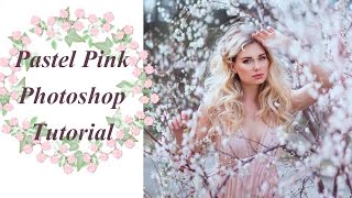 Pastel Pink Portrait Photoshop Tutorial from Start to Finish