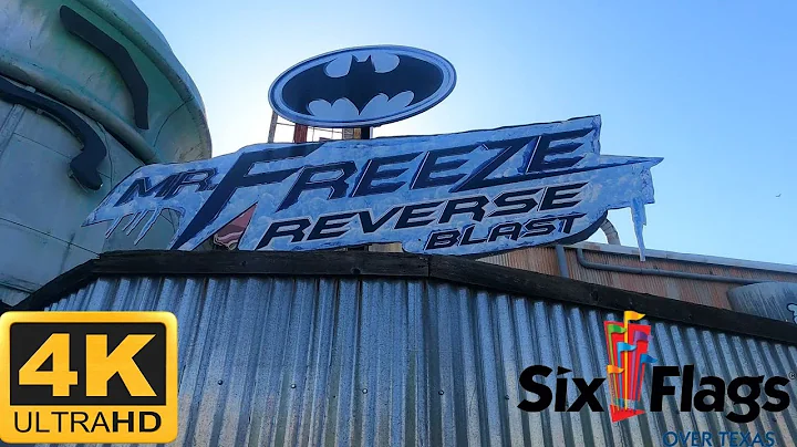 4K Mr  Freeze Reverse Blast! On Ride POV! Six Flags Over Texas!!