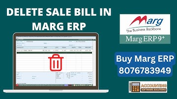 How to Delete Sale Bill in Marg ERP Software Step by Step in Hindi | Buy 8076783949
