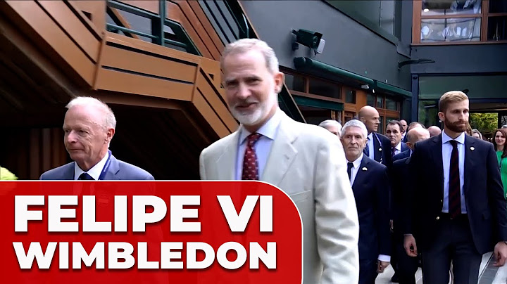 ESPECTACULAR LLEGADA FELIPE VI a WIMBLEDON para la FINAL ALCARAZ-SINNER