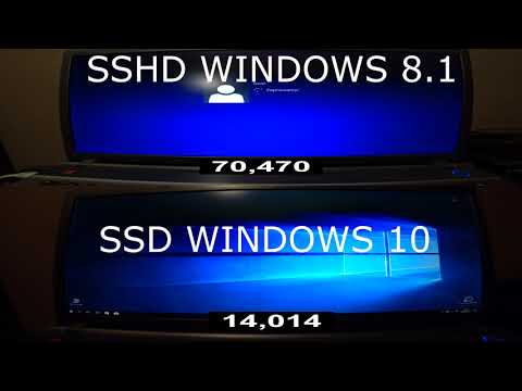 SSD Samsung vs SSHD Seagate  Windows 8.1 VS Windows 10