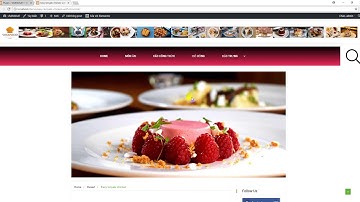 Share code Website tin tức Web blog giới thiệu công thức làm món ăn wordpress
