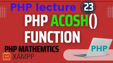 PHP Acosh Function | PHP Math Functions