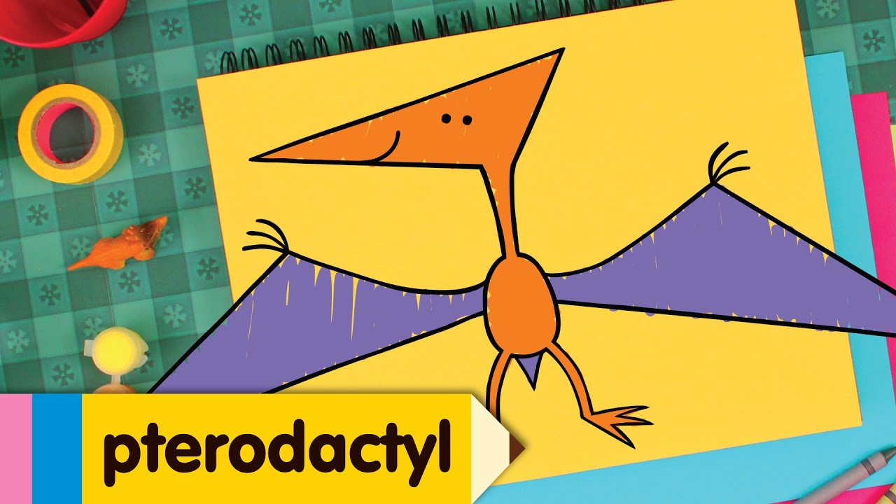 How to Draw a Pterodactyl | Easy Drawing Lesson for Kids | Step By Step