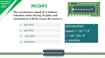 Induction Motor MCQs Part 1 - Multiple Choice Questions on Induction Motor