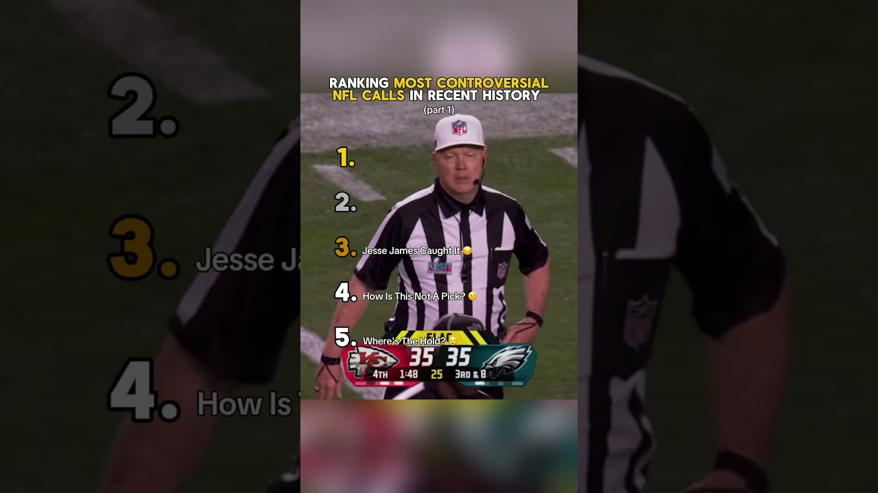 Ranking Most Controversial NFL Calls in Recent History  #ranking #nfl #controversialnews #crazy