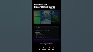 Hover Detail Cards #codewith_muhilan #css #coding
