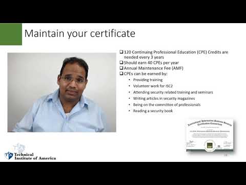 CISSP Maintain your certification