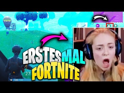 MEINE FREUNDIN SPIELT DAS ERSTE MAL FORTNITE UND GEWINNT ?! 😍 | Schimis