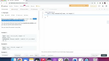 Coding Interview Question | LeetCode 1 | Two Sum |