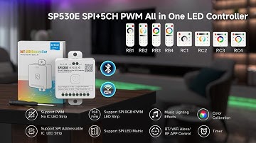 BTF-LIGHTING: Newly Launched PRODUCT! SP530E SPI+5CH PWM All In One WIFI/Bluetooth/RF LED Controller