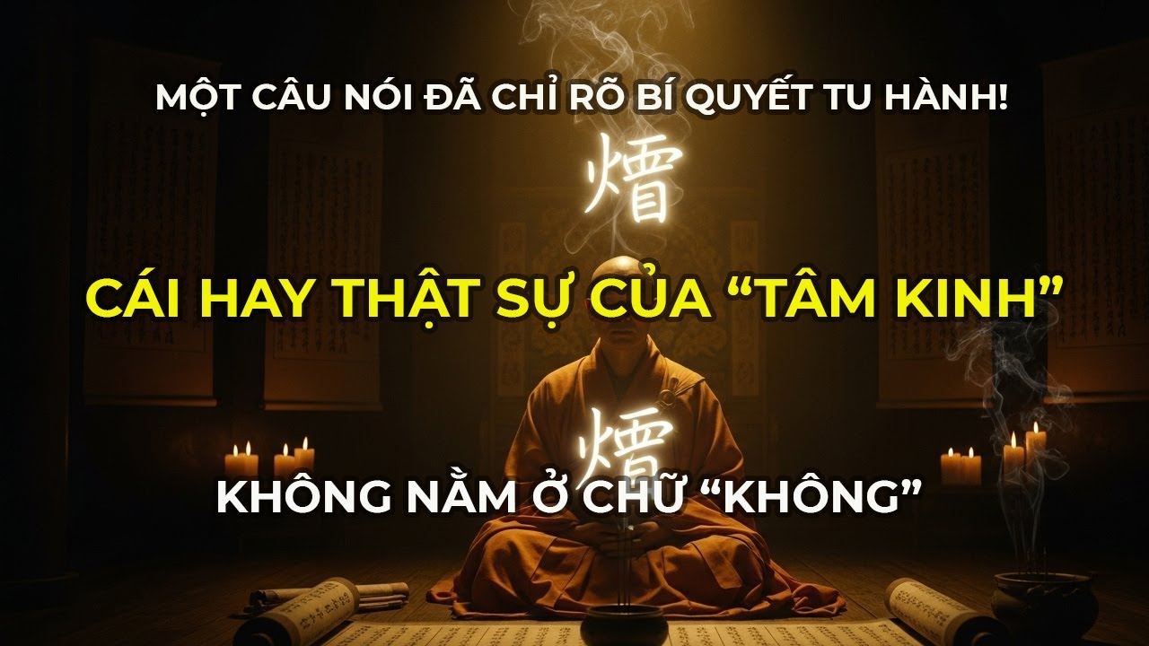 Cái hay thật sự của “Tâm Kinh” không nằm ở chữ “Không”, mà ở hai chữ này – Một câu nói đã chỉ rõ!