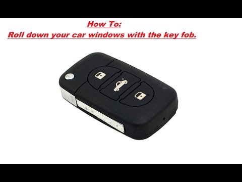 How to operate car windows with key fob