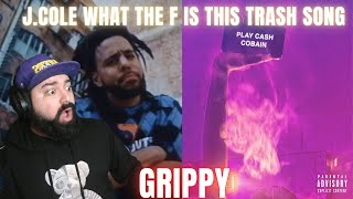 J.COLE WHAT IS THIS TRASH SONG?! | Cash Cobain & J. Cole - GRIPPY (REACTION!!!)