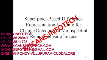 Super pixel Based Difference Representation Learning for Change Detection
