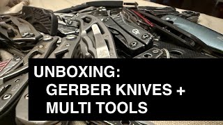 Unboxing Five Pounds Of Gerber Knives And Multi Tools