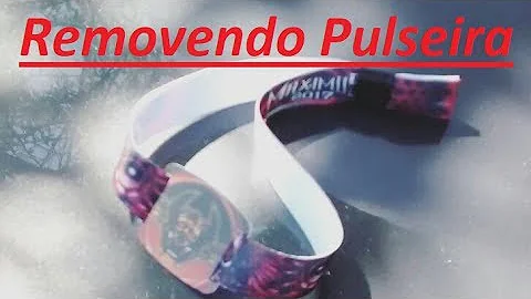 Como tirar pulseira com lacre de plástico?
