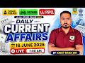 16 June 2026 Current Affairs in Punjabi | Today Current Affairs for Punjab Police, PSSSB Exams