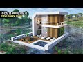 ⛏️ MINECRAFT :: 🏖️ How to build the Easy Floating Modern House 🏠 [마인크래프트 물 위에 떠있는 초간단 집짓기 건축 강좌]