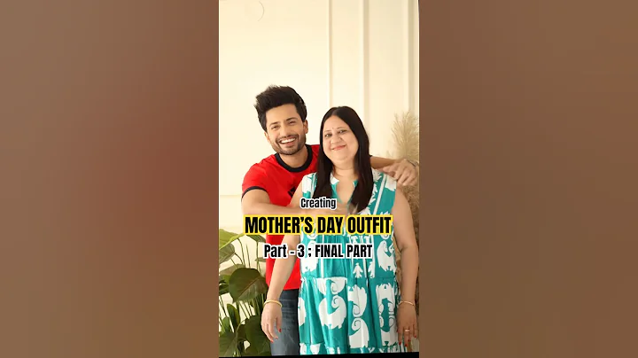 FINAL PART: Mother’s Day outfit creation PART - 3 #mothersday #maa #diy #art #artist #craft #mother