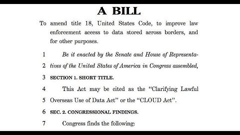 How the CLOUD Act could transform data privacy