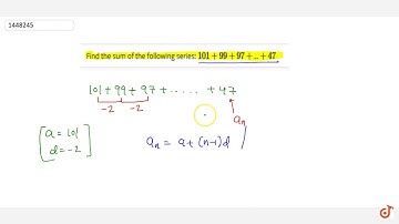 Find the sum of the following series:  ltmath gt  ltmrow gt  ltmn gt101 lt/mn gt ltmo gt+ lt/m